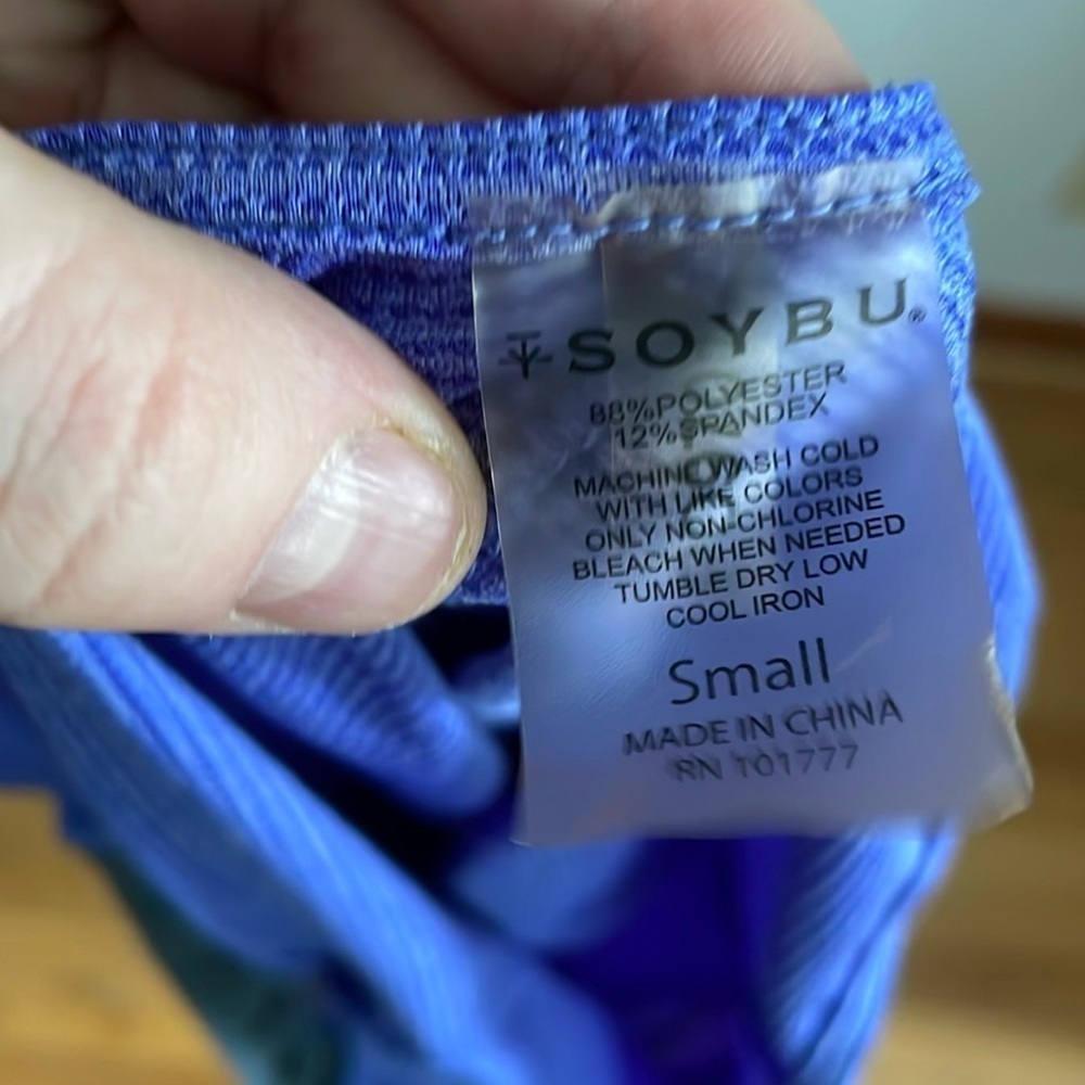 Soybu Cross Back Exercise Top- Purple- Small - Picture 4 of 4